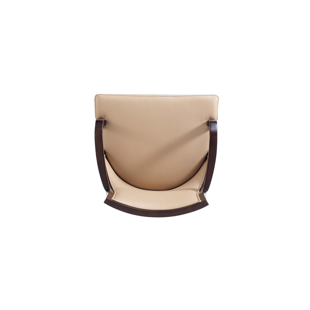 Grand Wood Upholstered Armchair
