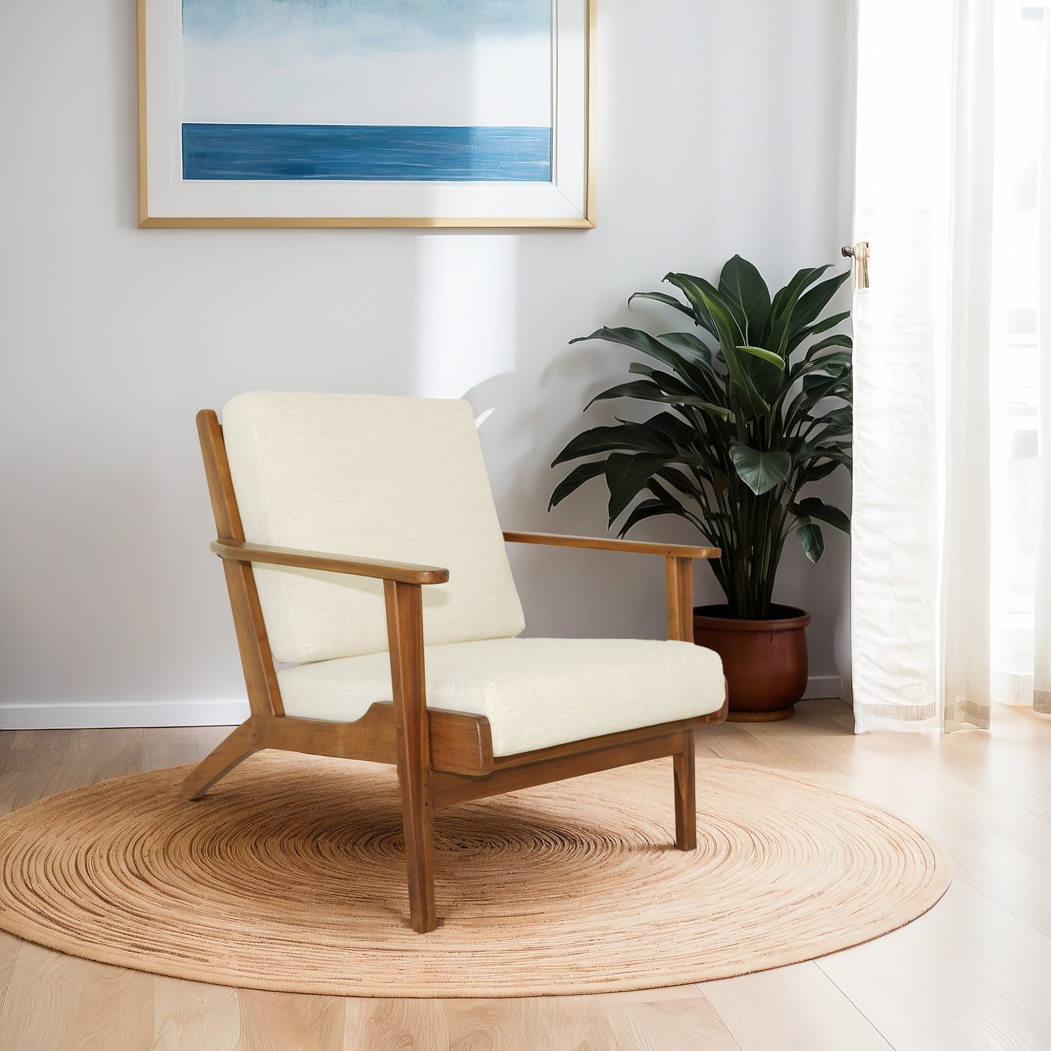 Connor Solid Wood Accent Chair