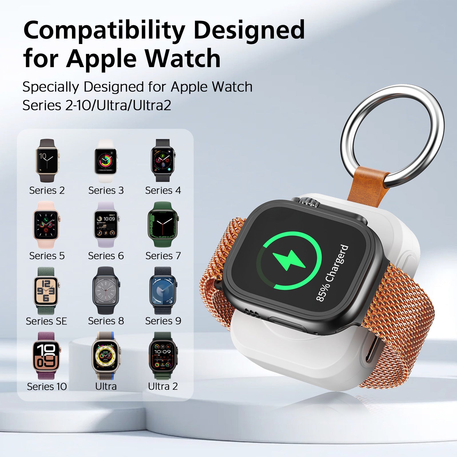 Smartwatch Portable Magnetic Wireless Charger