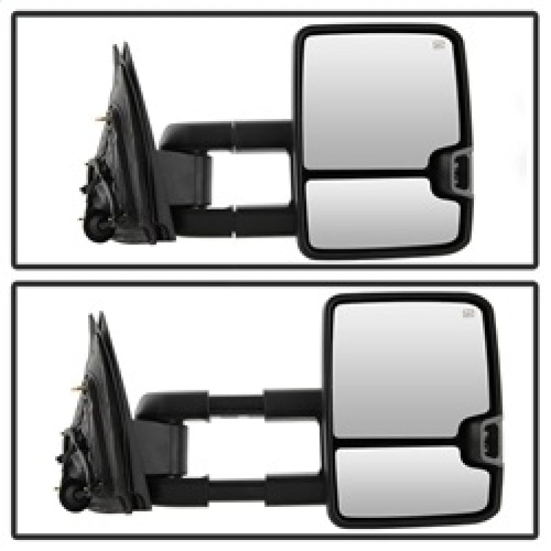 SPYDER xTune Chevy Silverado 14-16 Heated Smoke LED Signal Telescoping Mirrors MIR-CSIL14S-G2-PWH-SM-SET 9936739