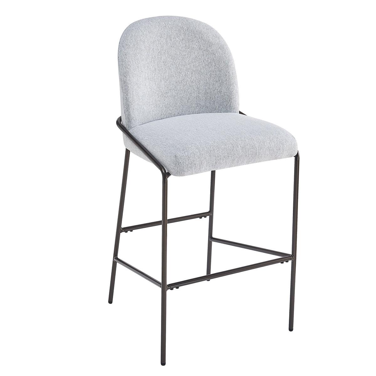 Galen Indoor Metal Upholstered Barstool