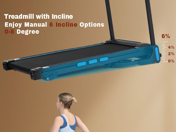 3.5HP Hydraulic Foldable Treadmill with Incline