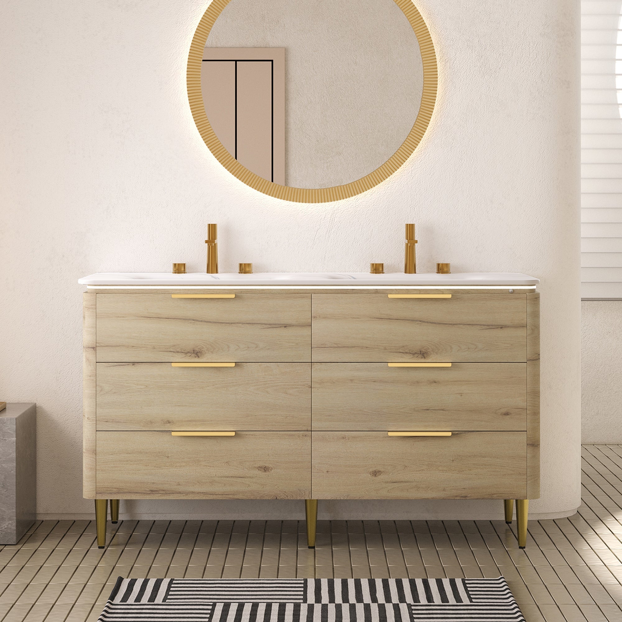 Amara 60'' Bathroom Vanity & Sinks