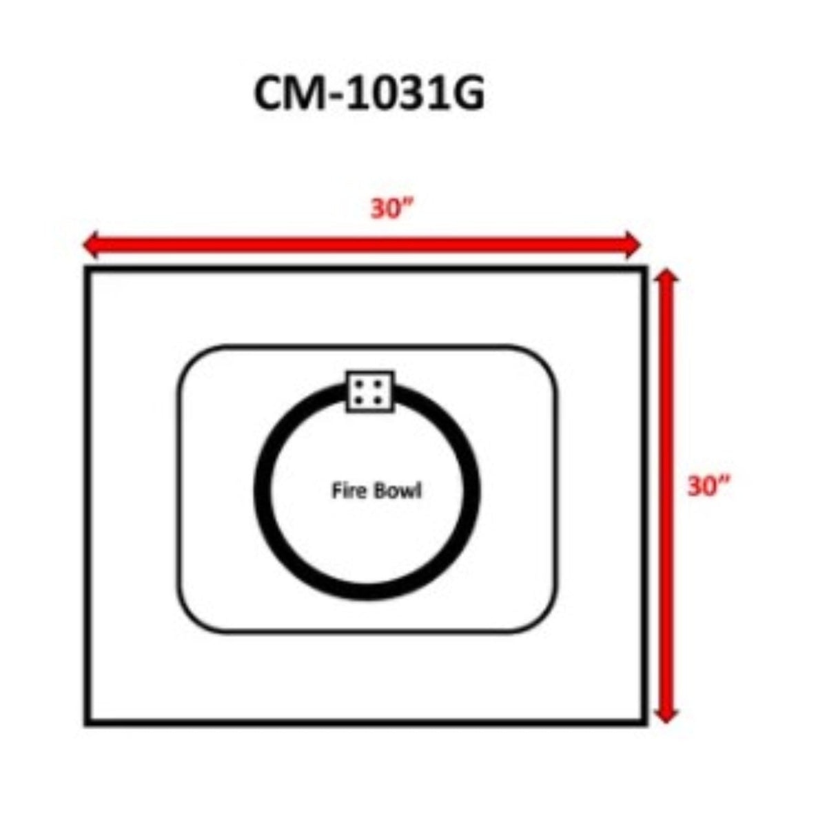 24'' H x 30'' W Concrete Outdoor Fire Pit