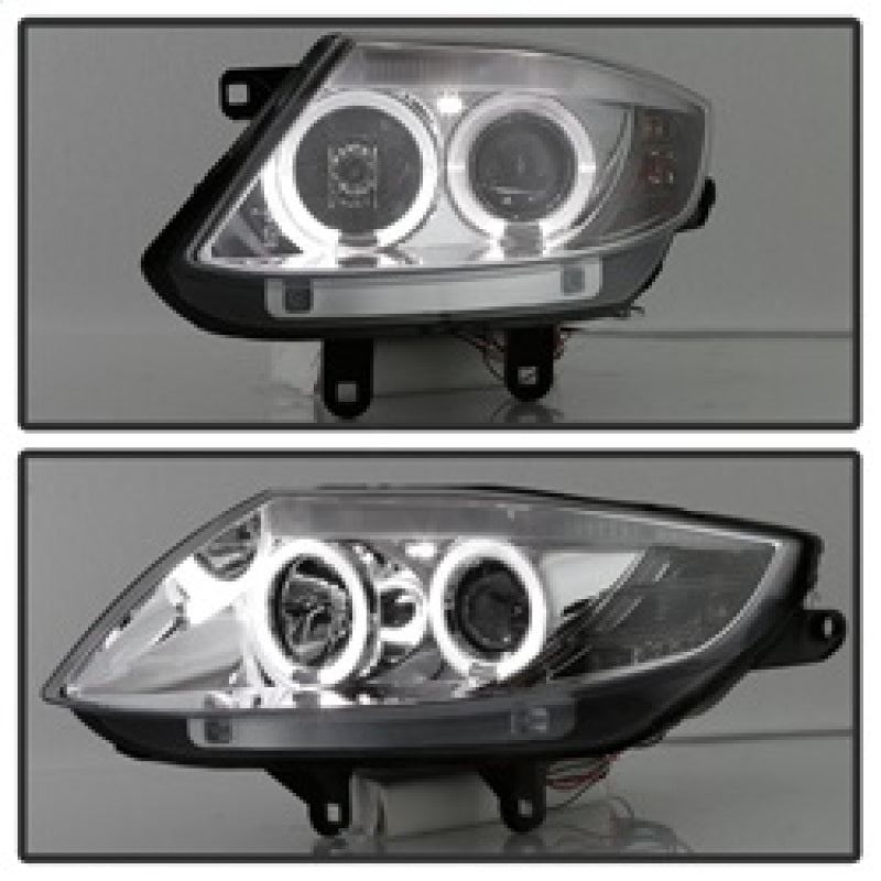 Spyder BMW Z4 03-08 Projector Headlights Halogen Model Only - LED Halo Chrome PRO-YD-BMWZ403-HL-C 5029089