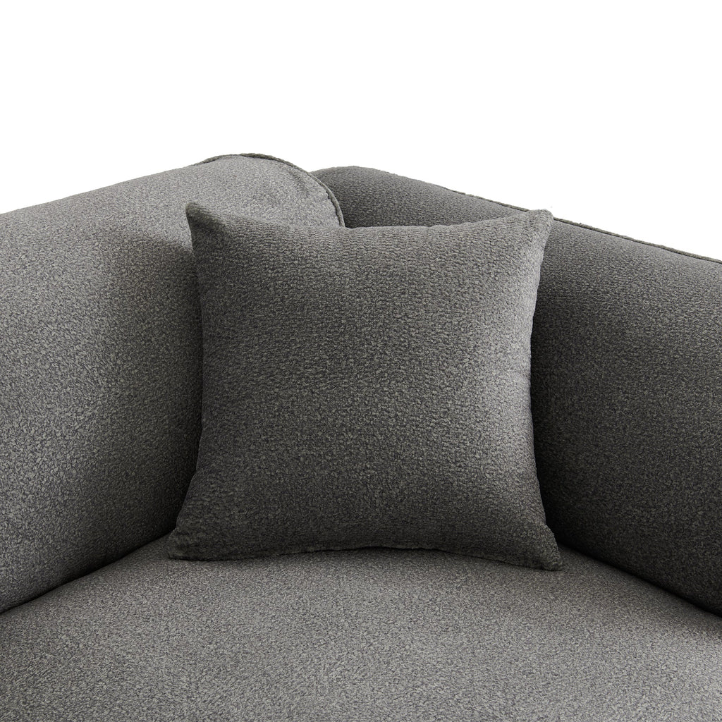 U_Style Luxury Living Room Double-Needle Cut Velvet Sofa