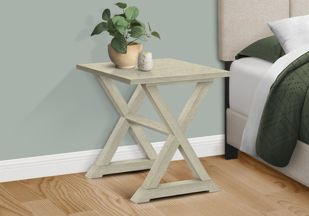 Antique White Accent Table