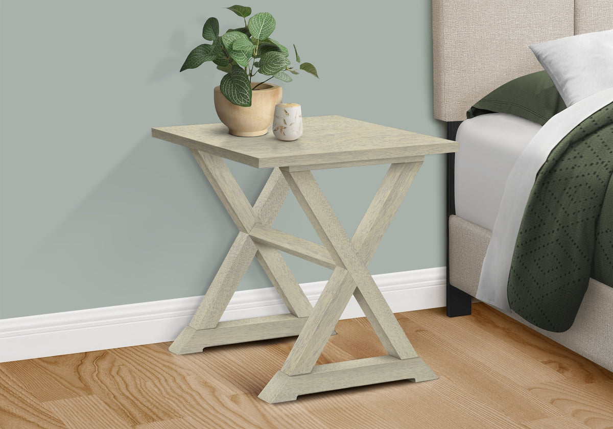 Antique White Accent Table