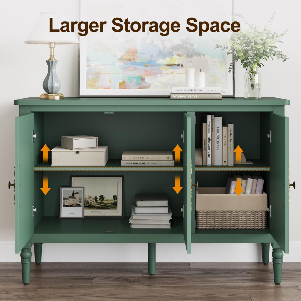 Mid-Century 3-Door Buffet Cabinet for Dining Room