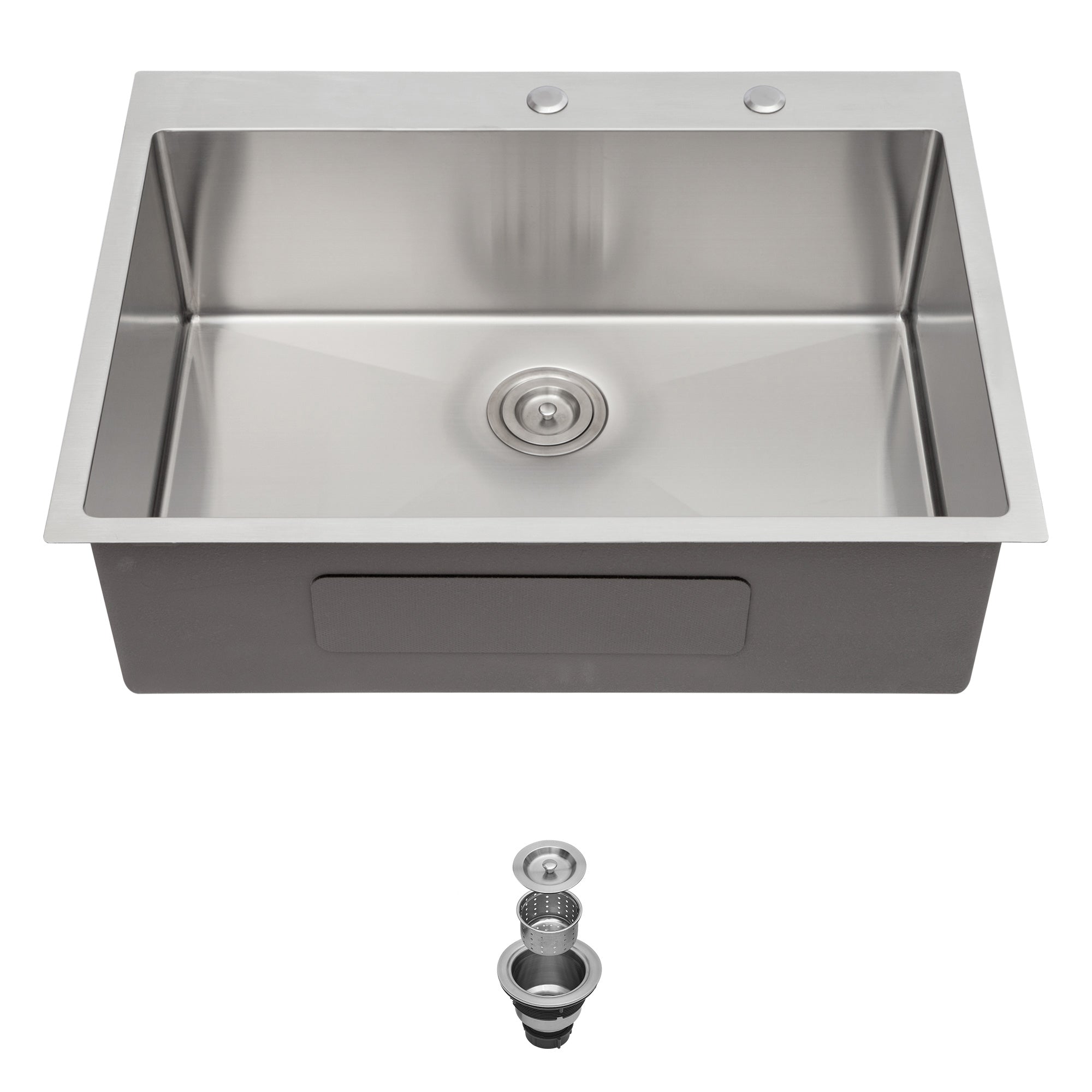 30" Single Bowl Topmount Kitchen Sink