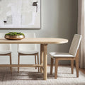Auden Upholstered Reclaimed Pine Wood Dining Chair Set of 2