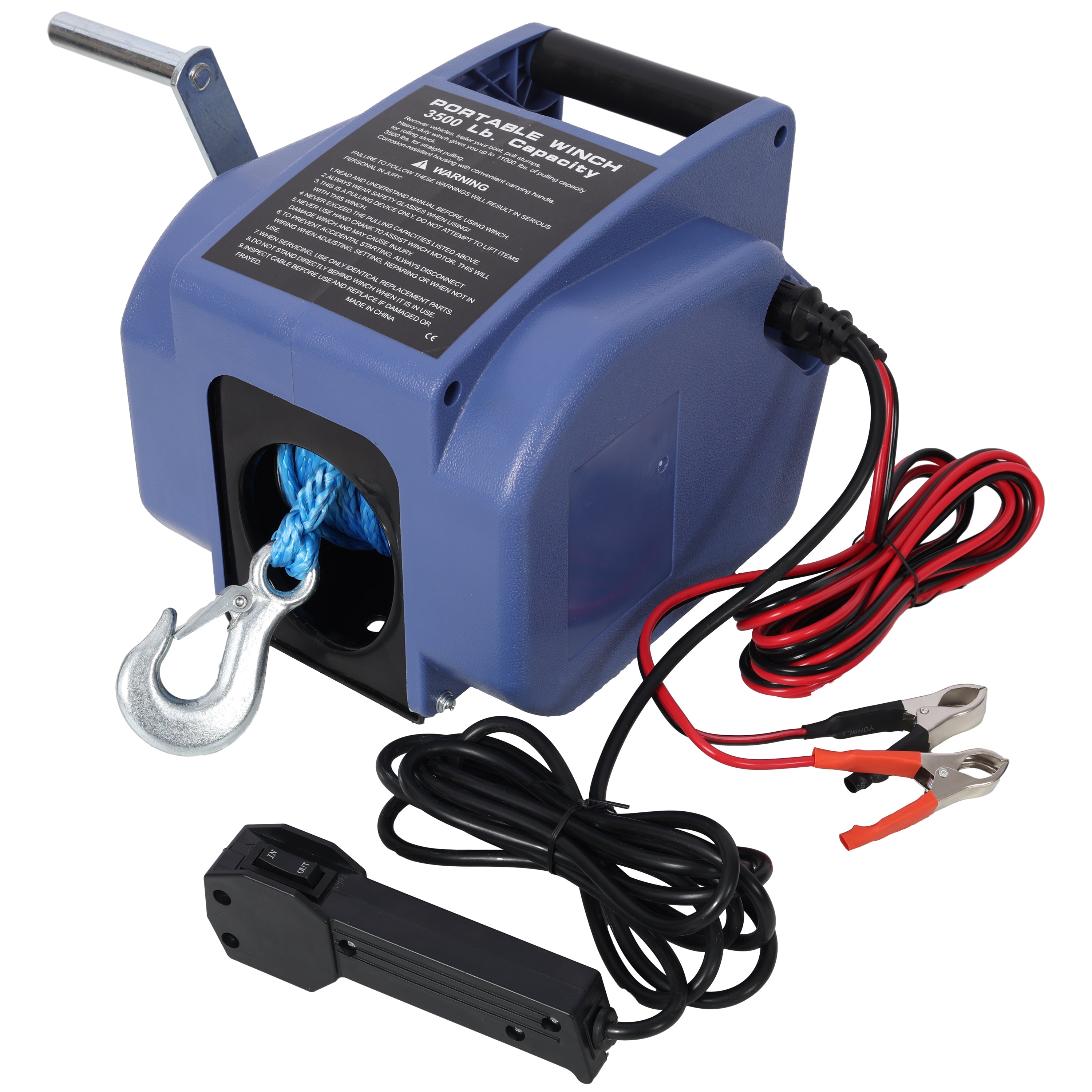 12V 3500lbs Reversible Electric Winch for Boats