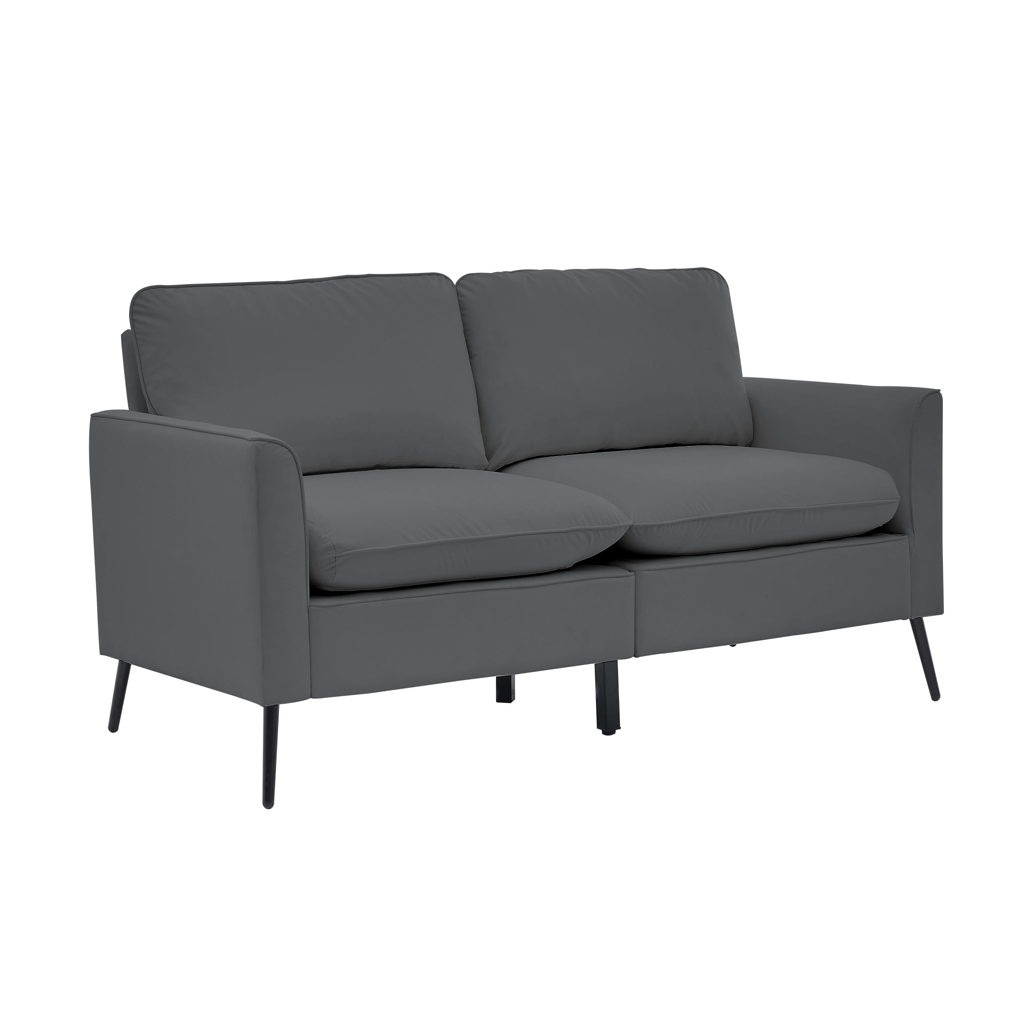 TS Cat Paw Leather Upholstered Loveseat