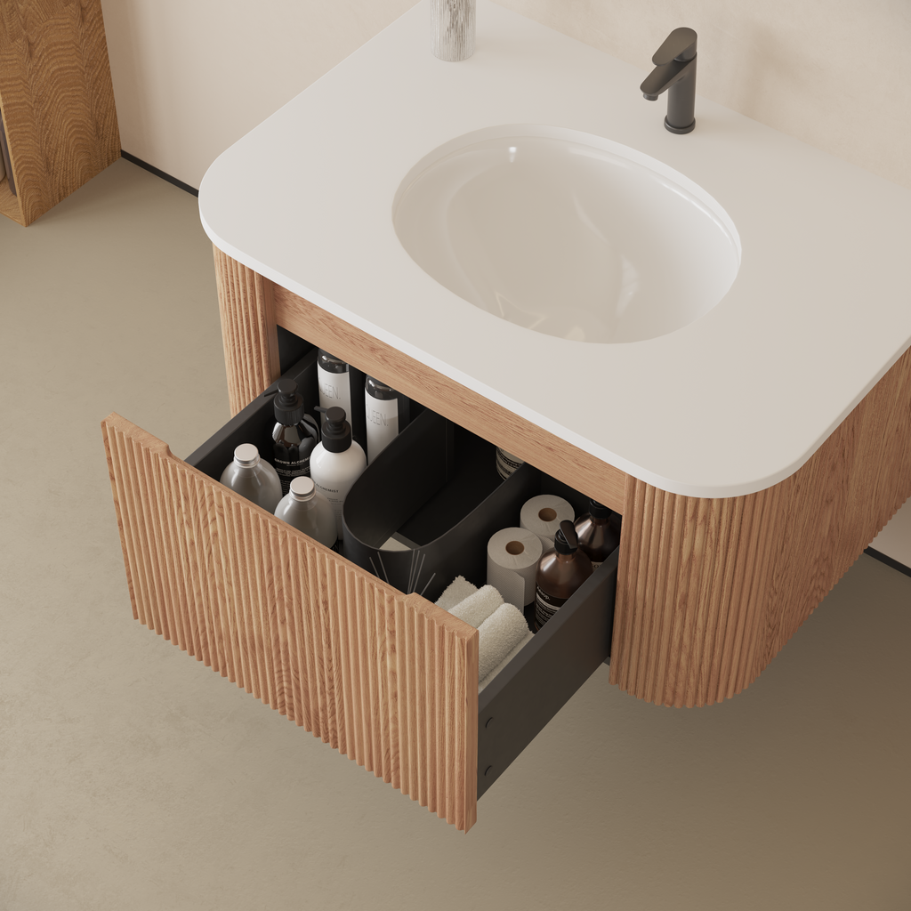 Arcora 30 Inch Wall Mounted Bathroom Vanity with Sink