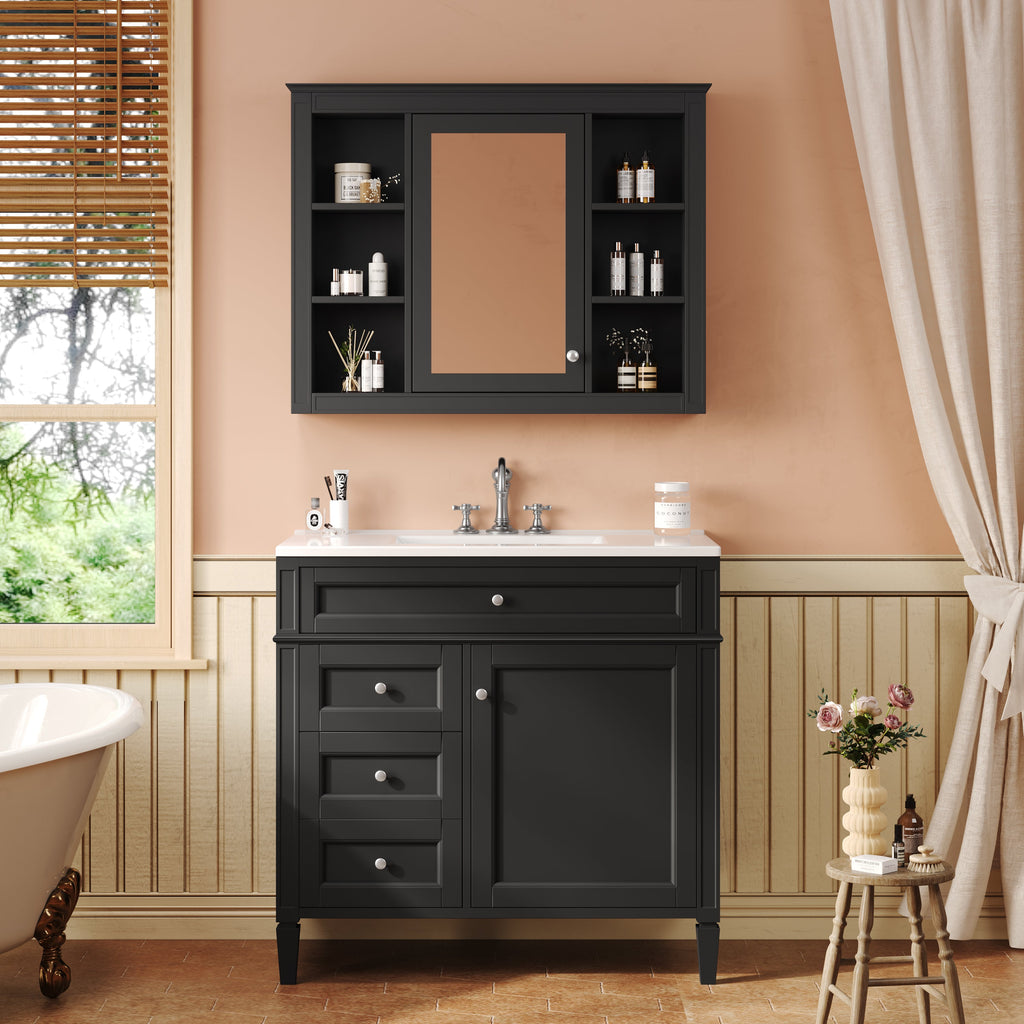 36'' Bathroom Vanity with Medicine Cabinet
