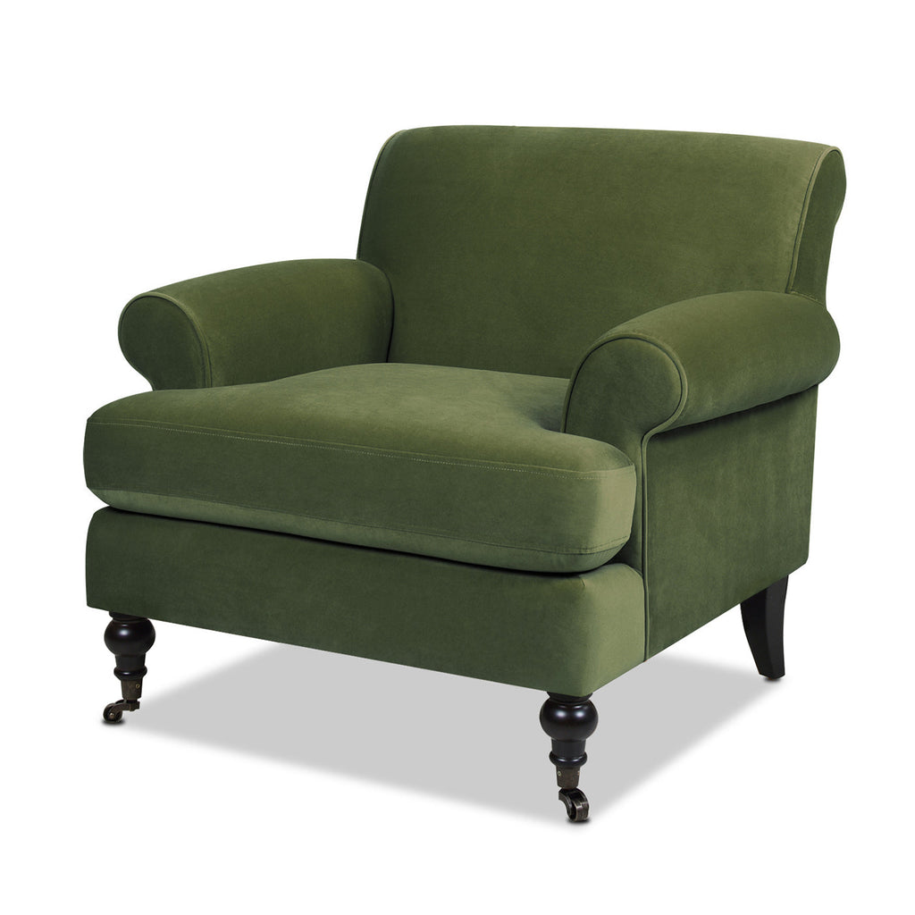 Alana 38" Lawson Accent Arm Chair in Olive