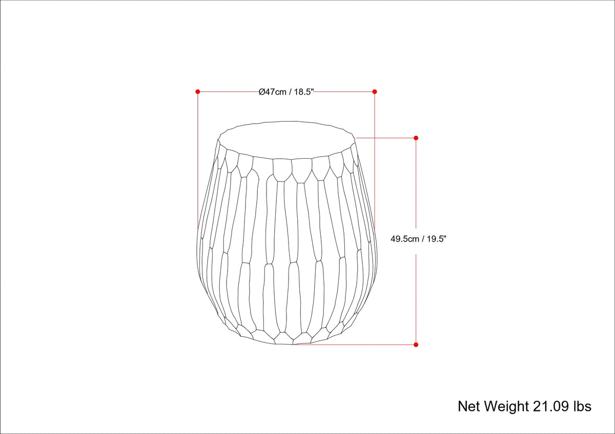 Nellie Cast Aluminum Side Table