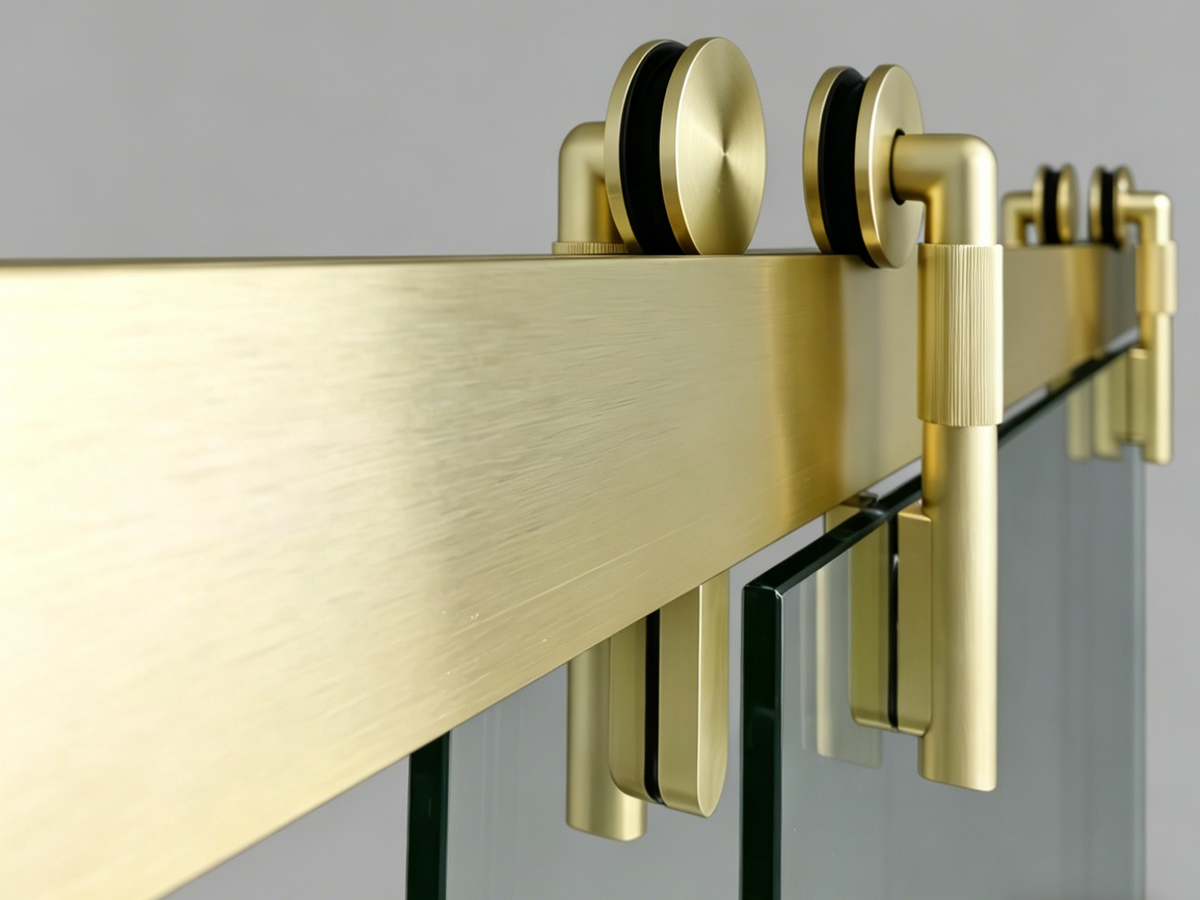 Frameless Double Sliding Shower Door - 57-60 Inch (10mm Thick)