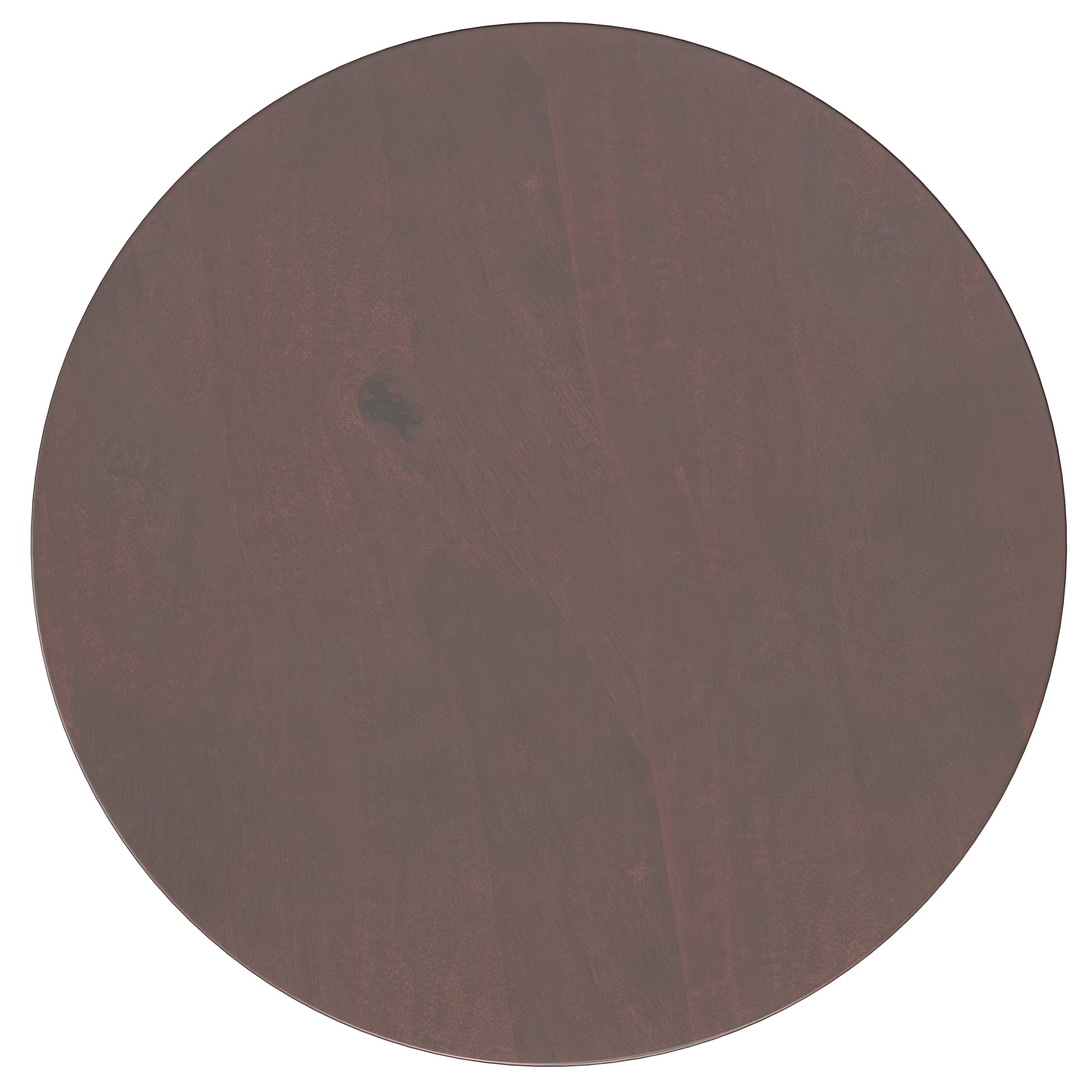 Demy Accent Table in Cognac/Gold