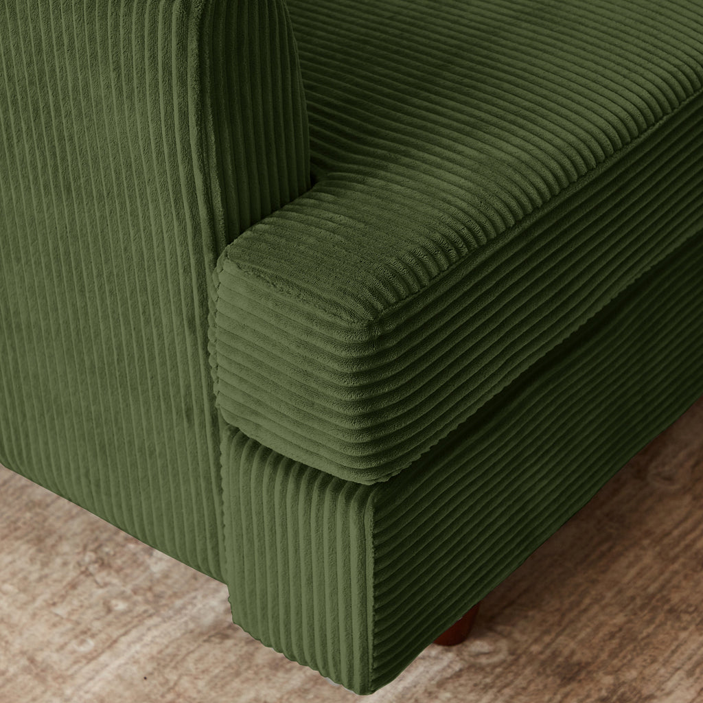 Modern Modular Sectional Sofa - Green Upholstered