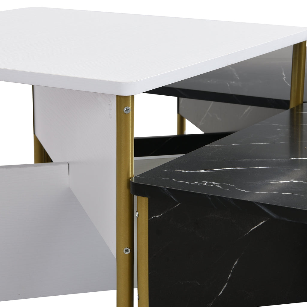 Modern Nesting Coffee Tables Set of 4 - Mid Century Modern Design