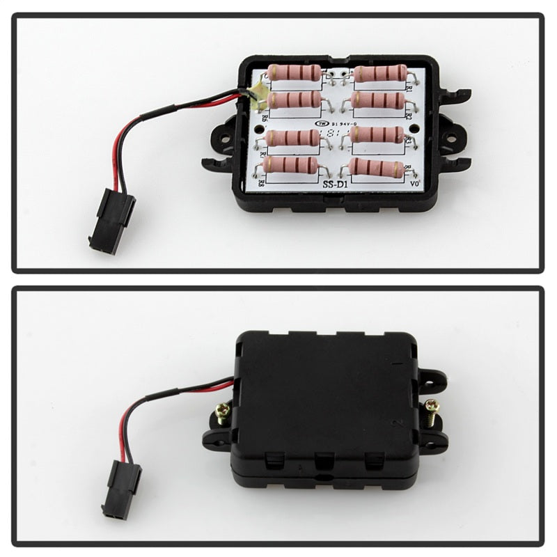 Spyder 04-08 Ford F-150 Projector Tail Lights - Light Bar DRL LED - Black ALT-YD-FF15004V2-LBLED-BK 5084170