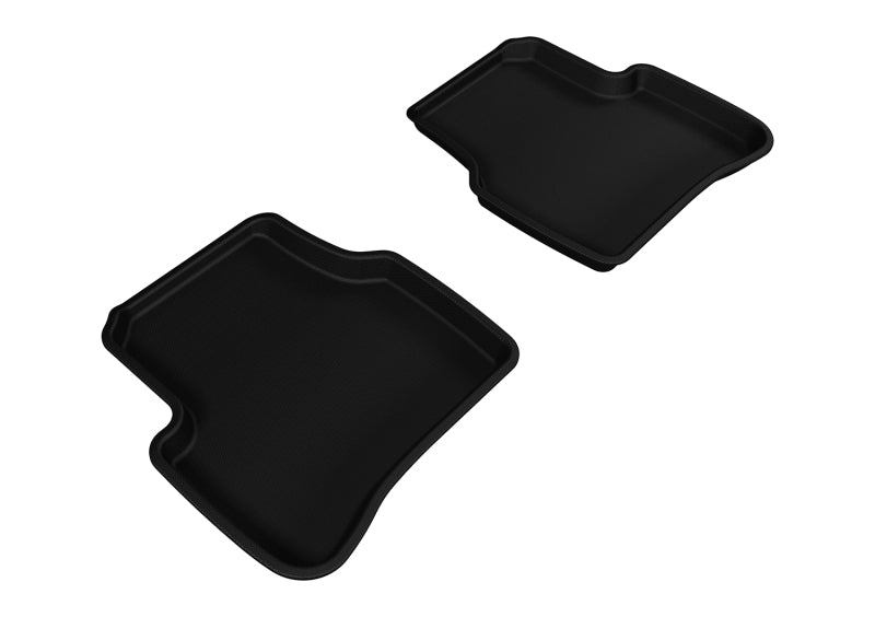 3D MAXpider 2006-2010 Volkswagen Passat Kagu 2nd Row Floormats - Black L1VW01521509