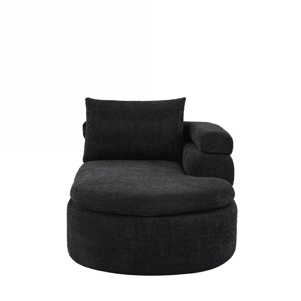 106" L-Shape Sectional Sofa - Black