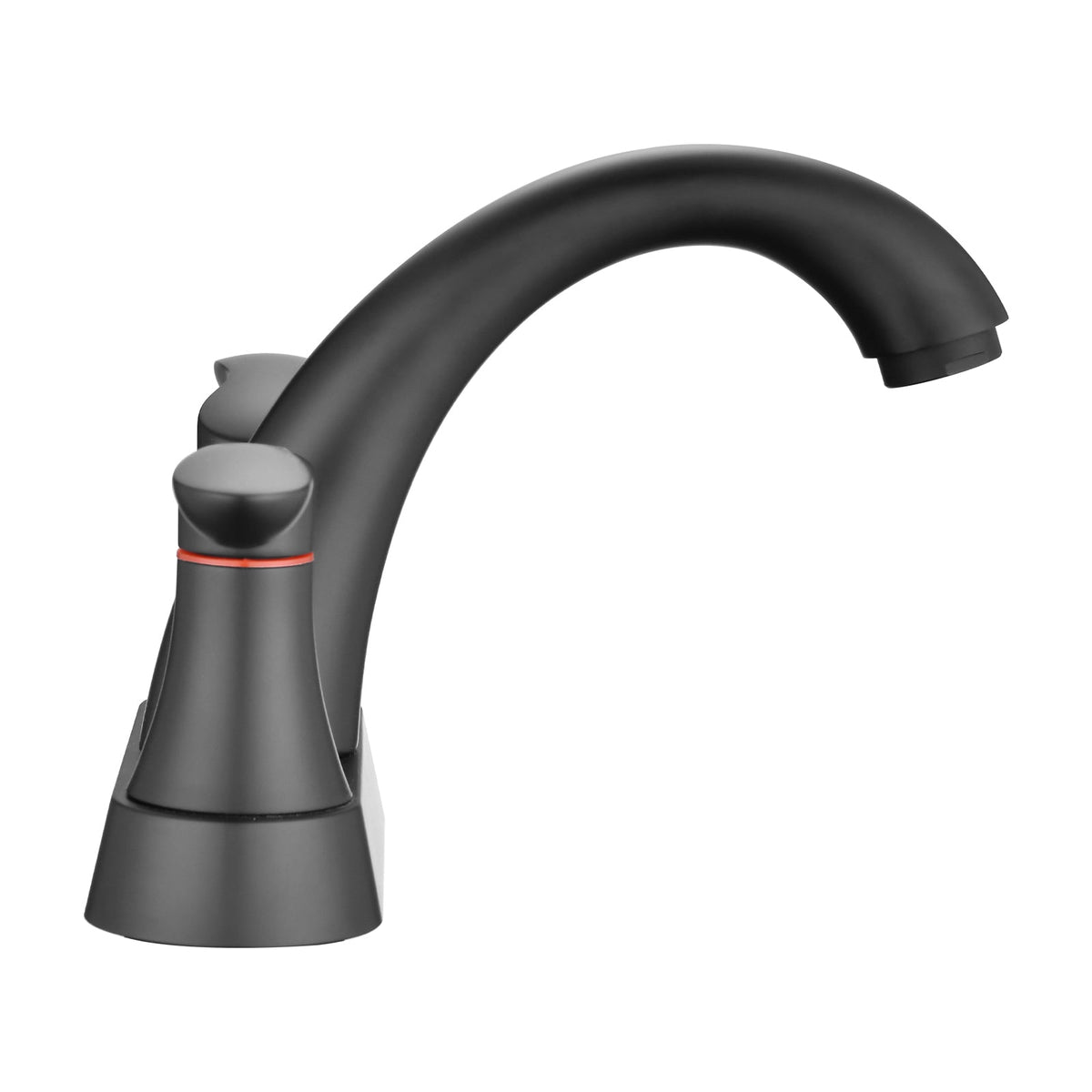 Two Handle 4 Inch Centerset Bathroom Sink Faucet with Pop-Up Drain