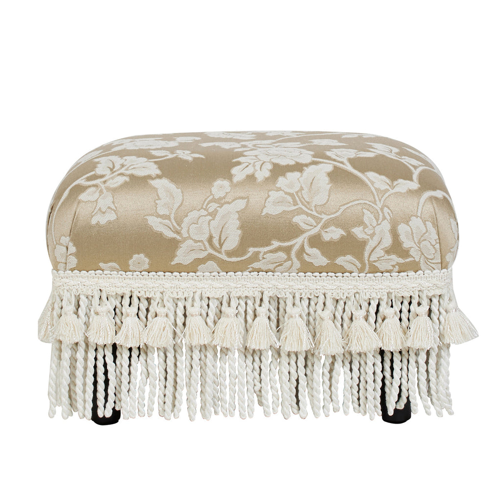 Fiona Accent Footstool Ottoman, Champagne