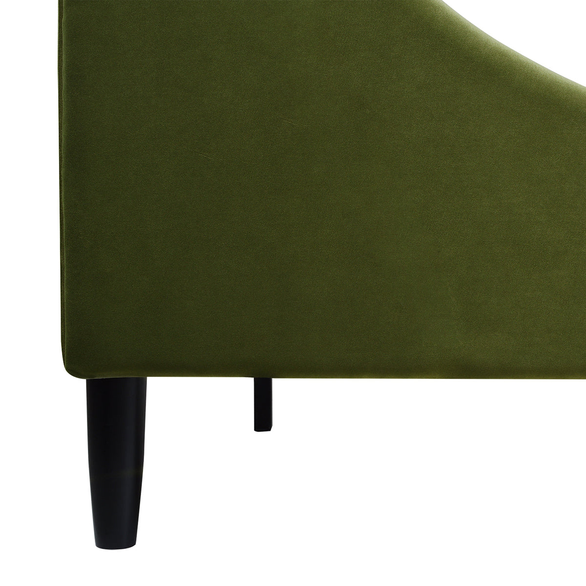 Aspen Vertical Tufted Headboard Platform Bed Set, King, Olive