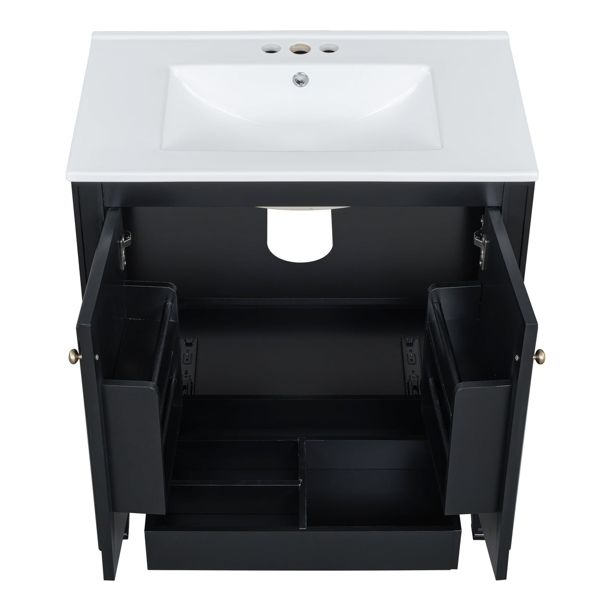 30" Bathroom Vanity with Sink and Two Doors