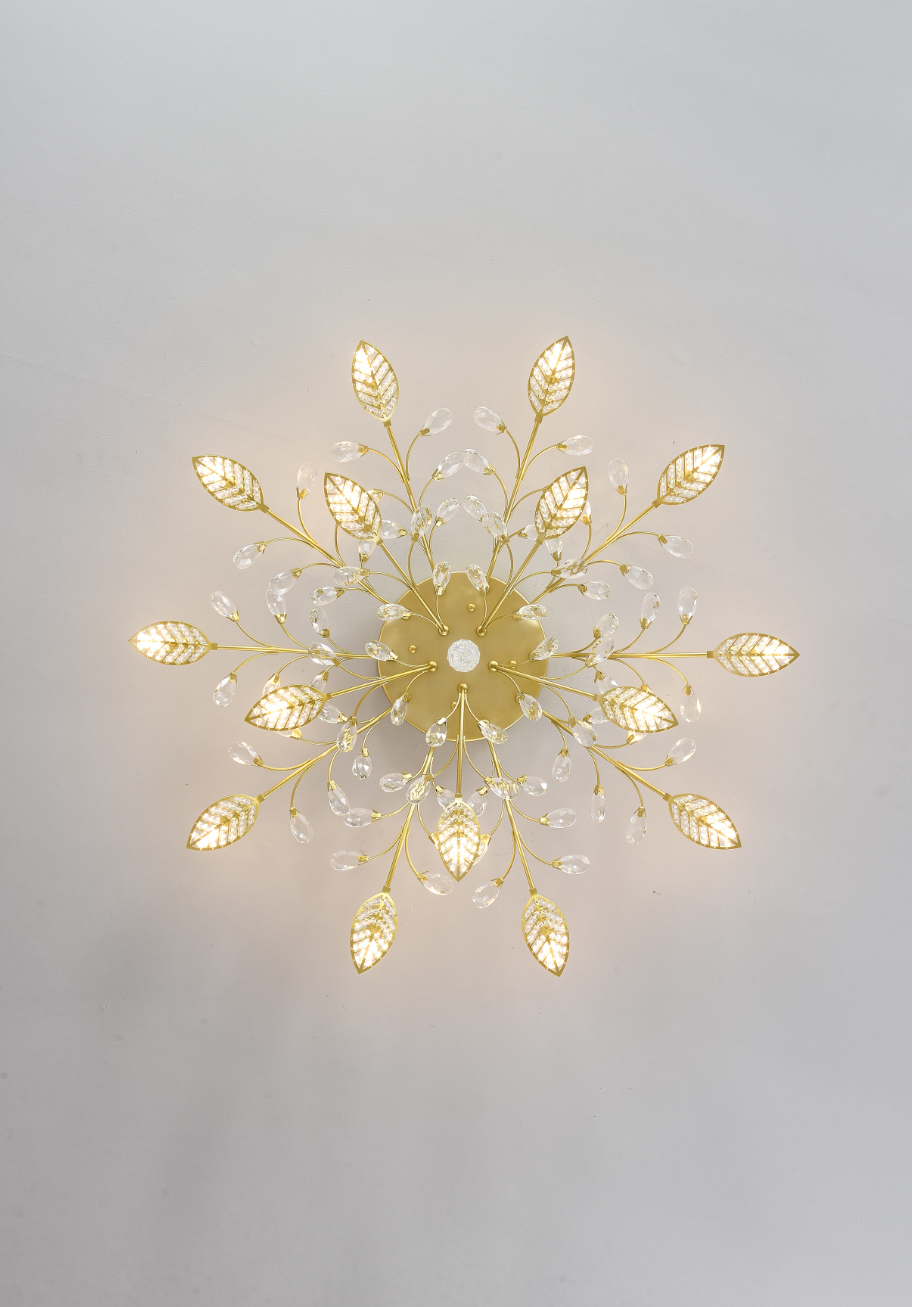 15-Light Chandelier Crystal Ceiling Lamp