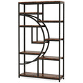 68.89" Height Industrial 5-Tier Rustic Brown Etagere