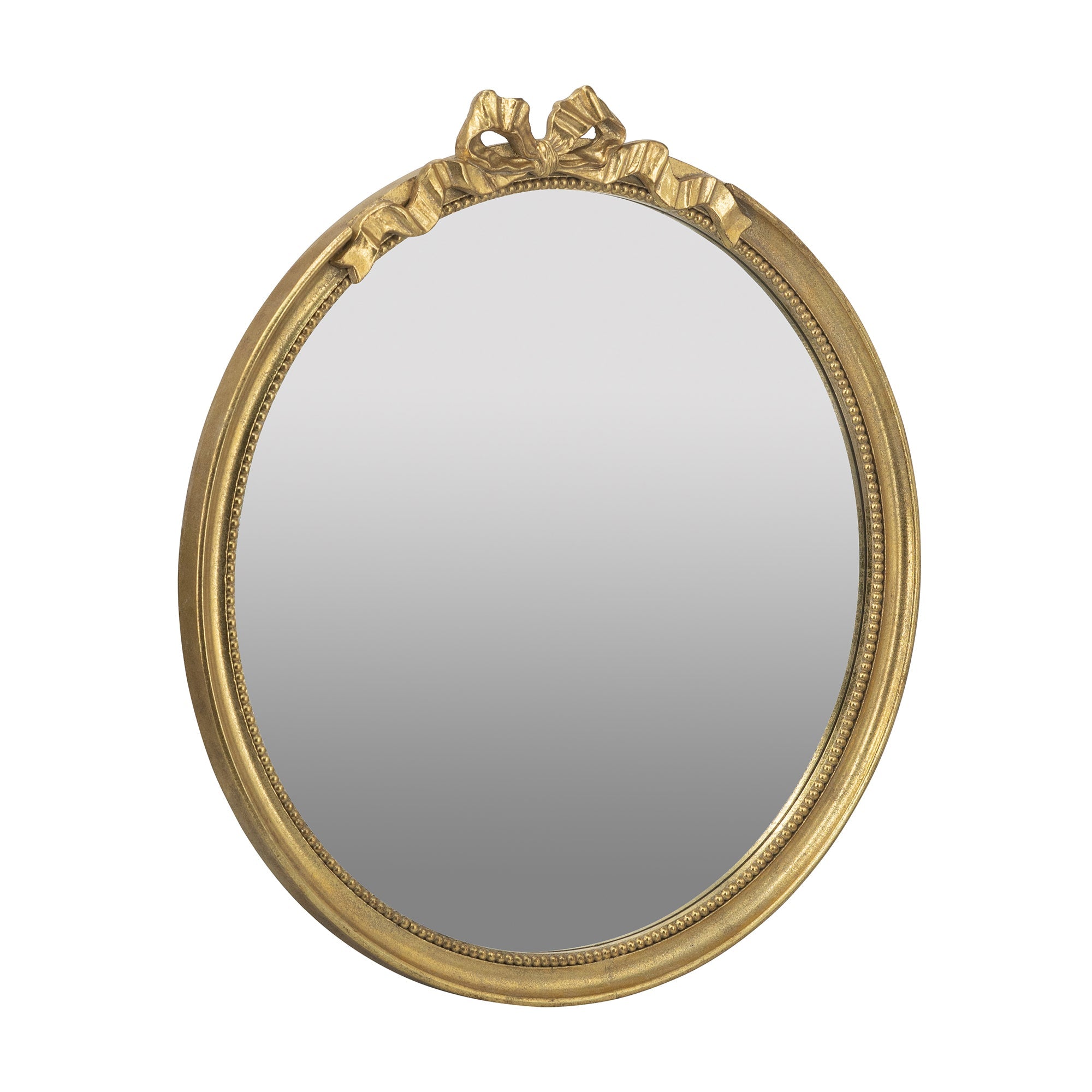 30" x 32.1" Round Decorative Wood Frame Wall Mirror