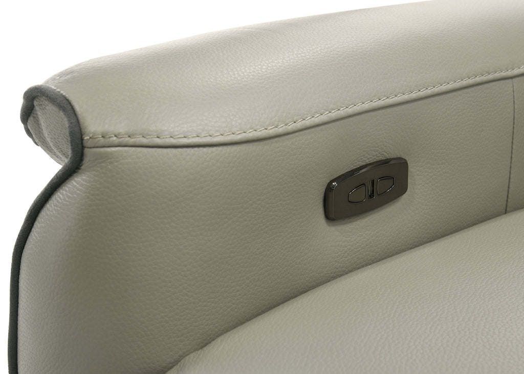 Jayke Top Grain Leather Match Power Motion Sectional Sofa