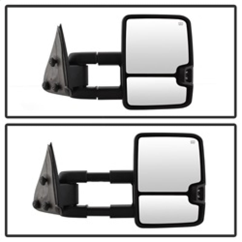 SPYDER xTune Chevy Silverado 03-06 G2 Heated Amber LED Signal Telescoping Mirrors MIR-CS03S-G2-PWH-AM-SET 9936685