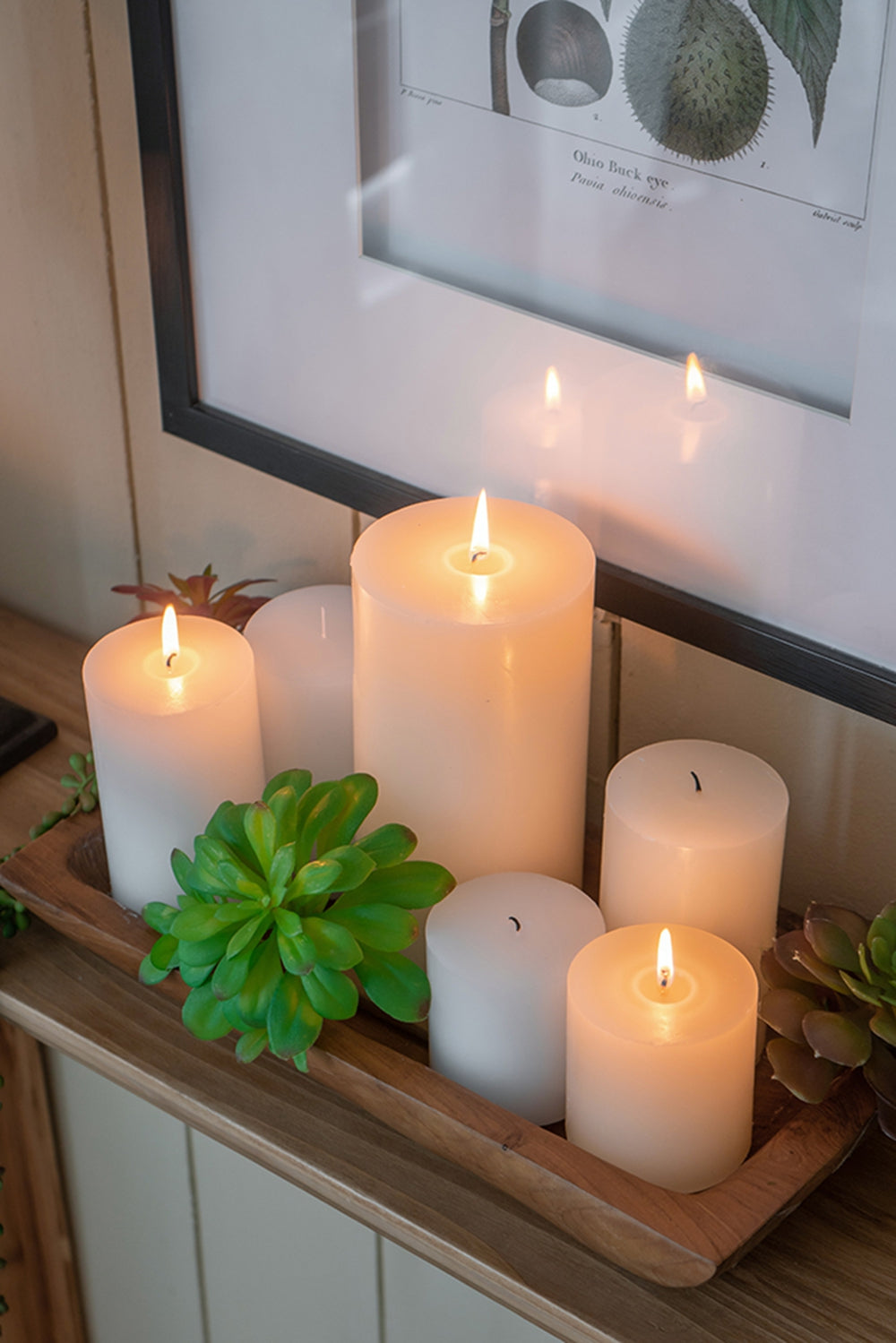 4x6" 2PK Unscented Soy Wax Candle