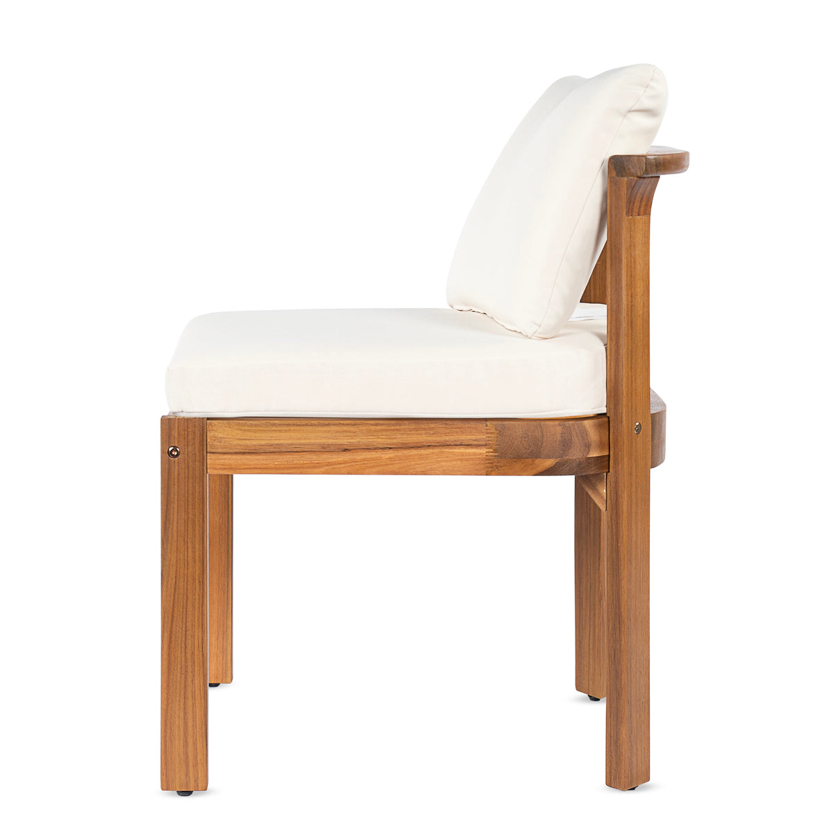 Acacia Wood Outdoor Dining Chair Set of 2