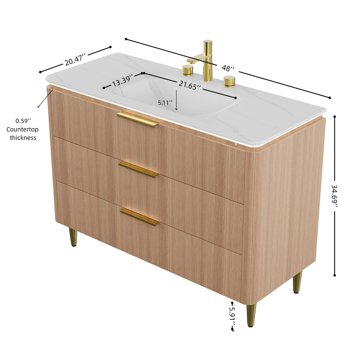 Amara 48'' Bathroom Vanity & Sink