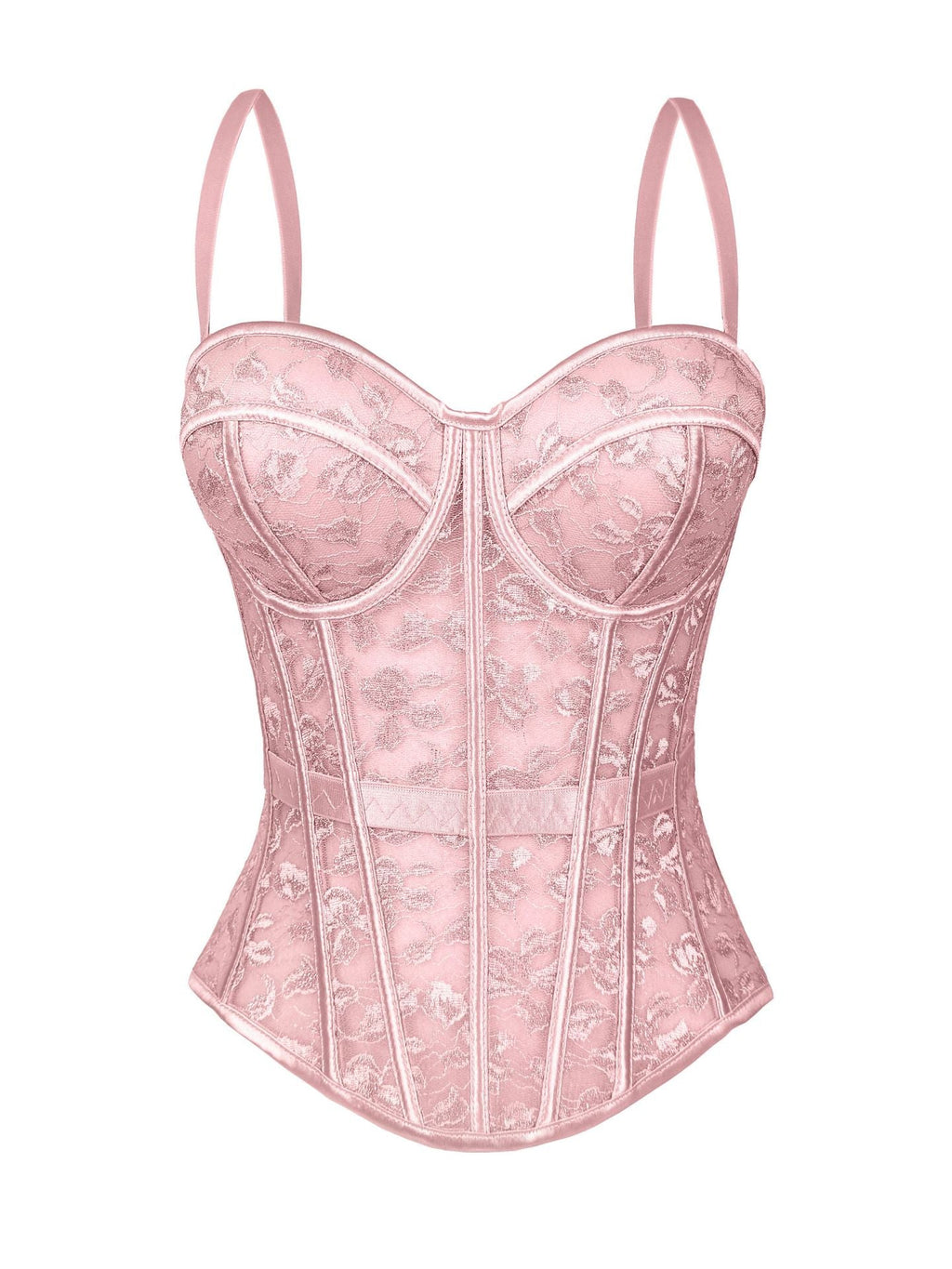 Cross-Border European And American Style Lace Bra With Camisole For Women, High-End Outerwear Shapewear With Push-Up Fishbone Bra