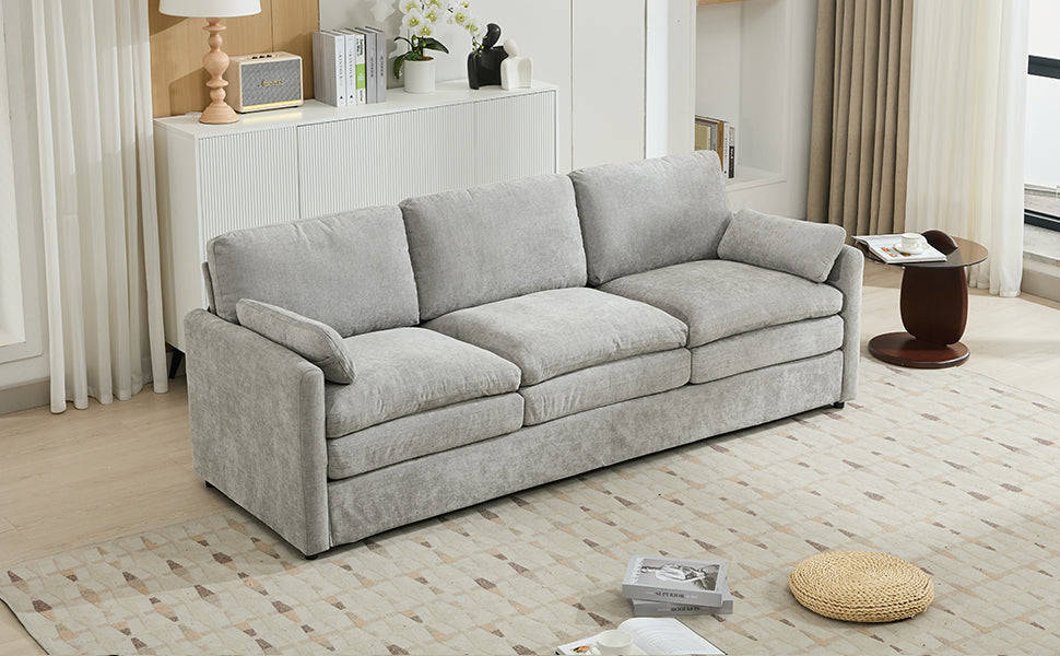 89" Cozy Upholstered 3-Seater Sofa Oversized Comfy Cloud Sofa
