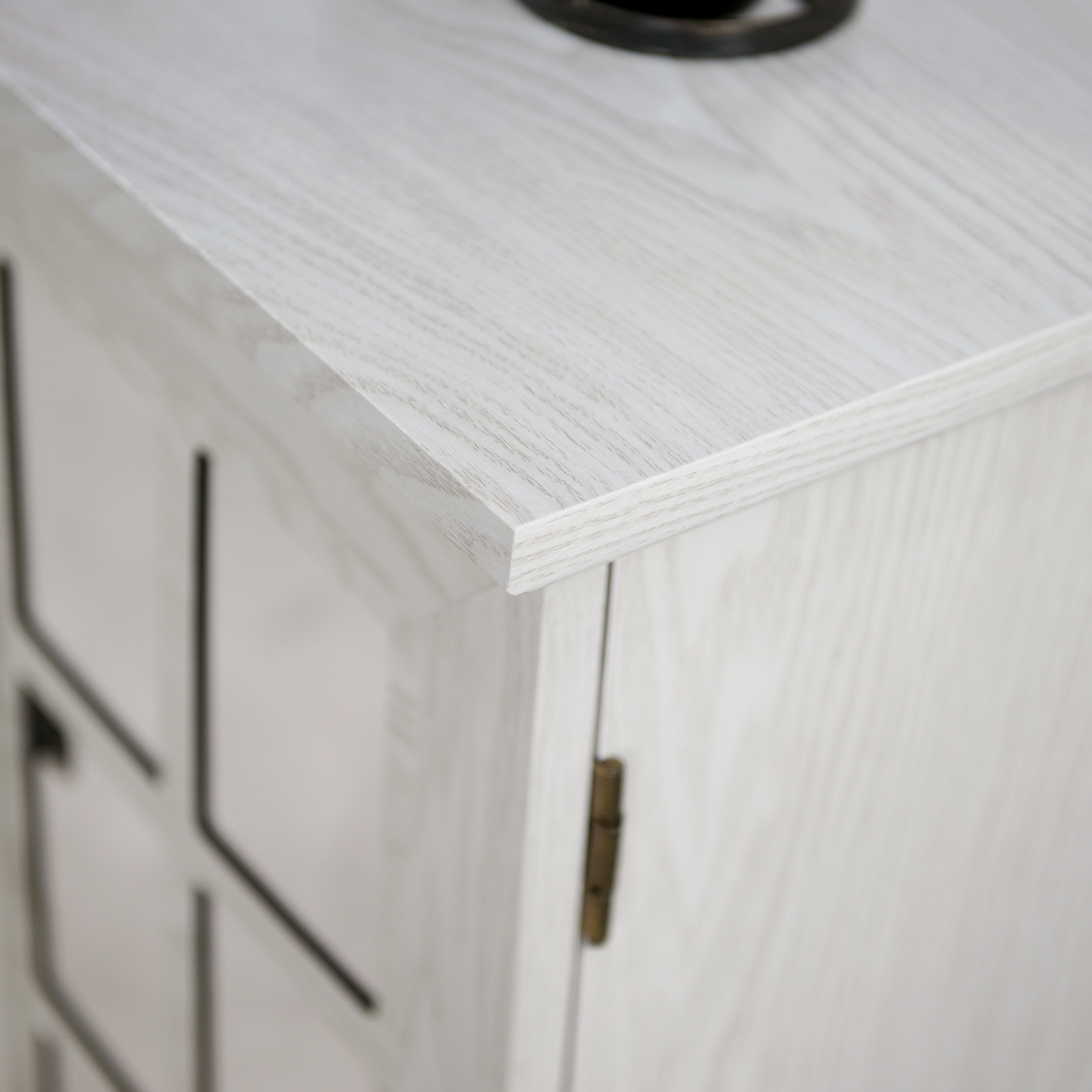 45" Wide Storage Cabinet with 3 Mirrored Acrylic Doors