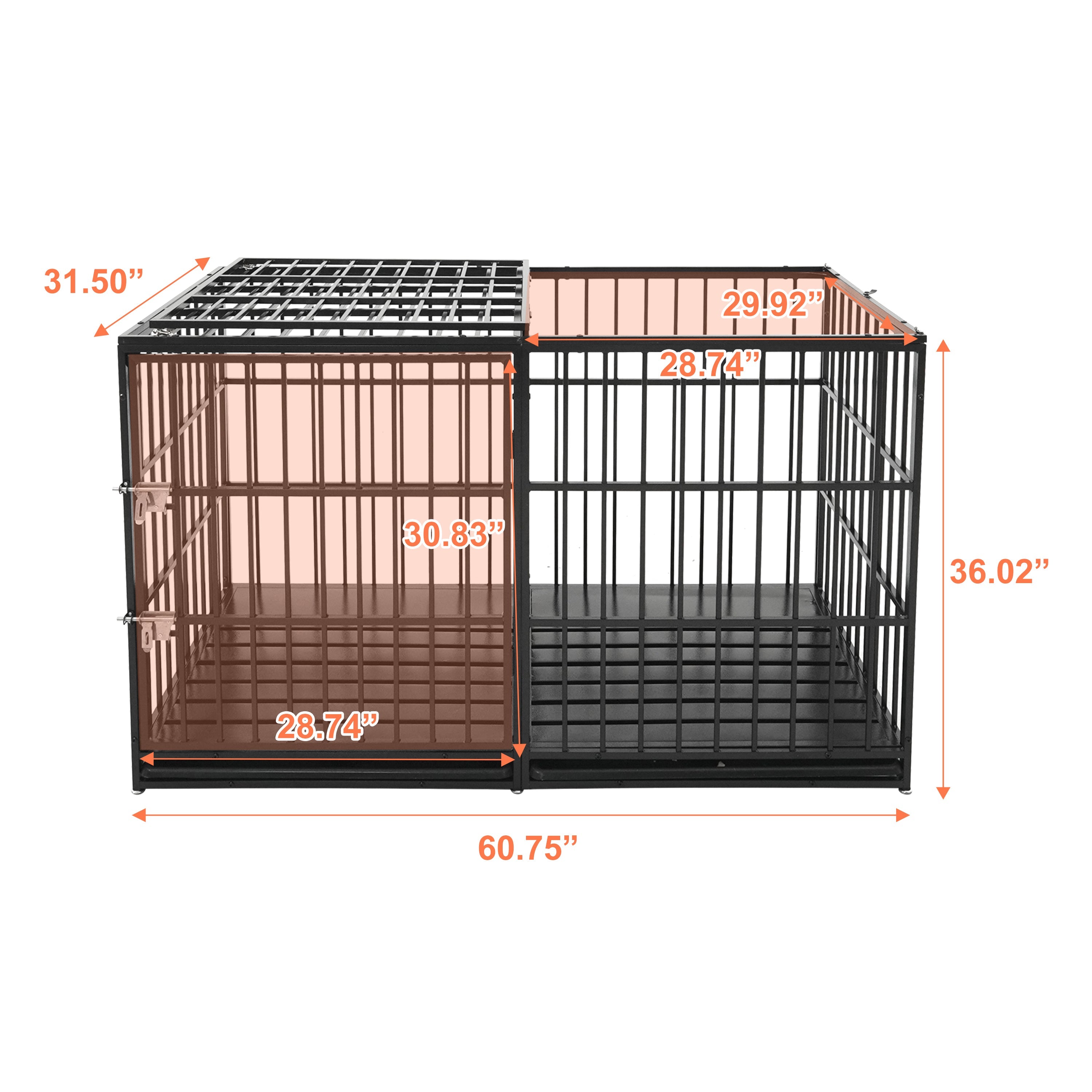 61" Extra Large Heavy Duty Dog Crate