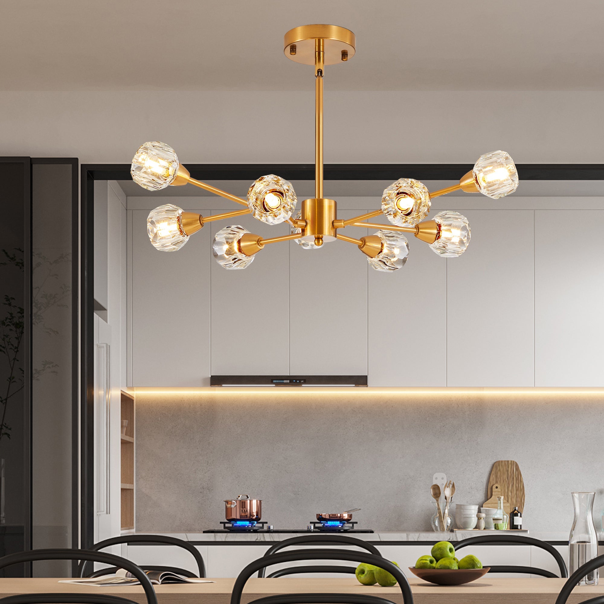 28" Modern Crystal Chandeliers