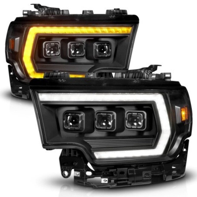 ANZO 19-24 RAM 2500/3500 Z-Series Full LED Proj Headlights DRL/Init/SeqSig - Pass. Side ONLY 111601X-R