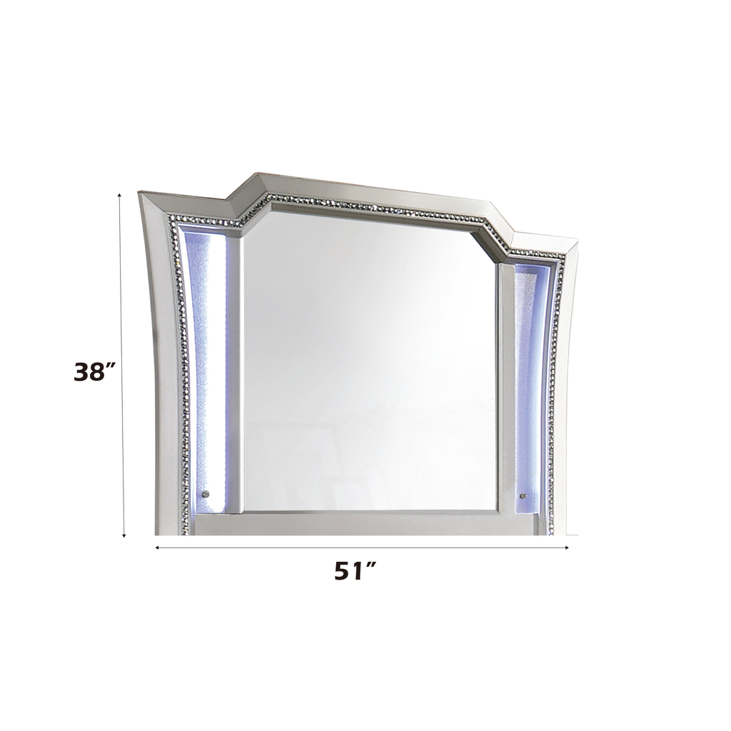 Kaitlyn LED & Champagne Finish Mirror