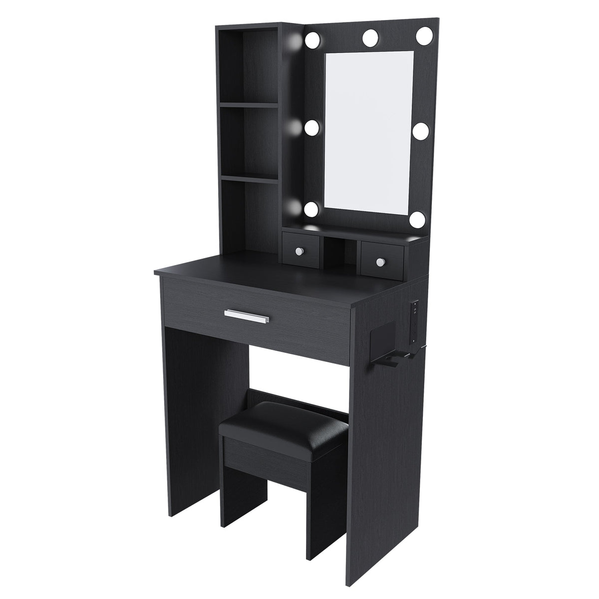 Vanity Table with Mirror & Adjustable LED Lights