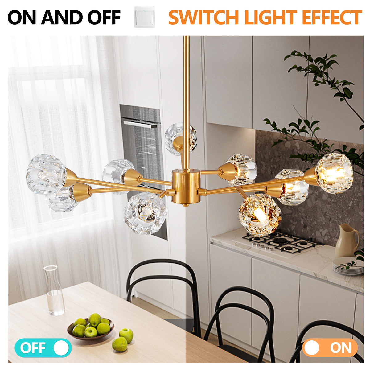 28" Modern Crystal Chandeliers