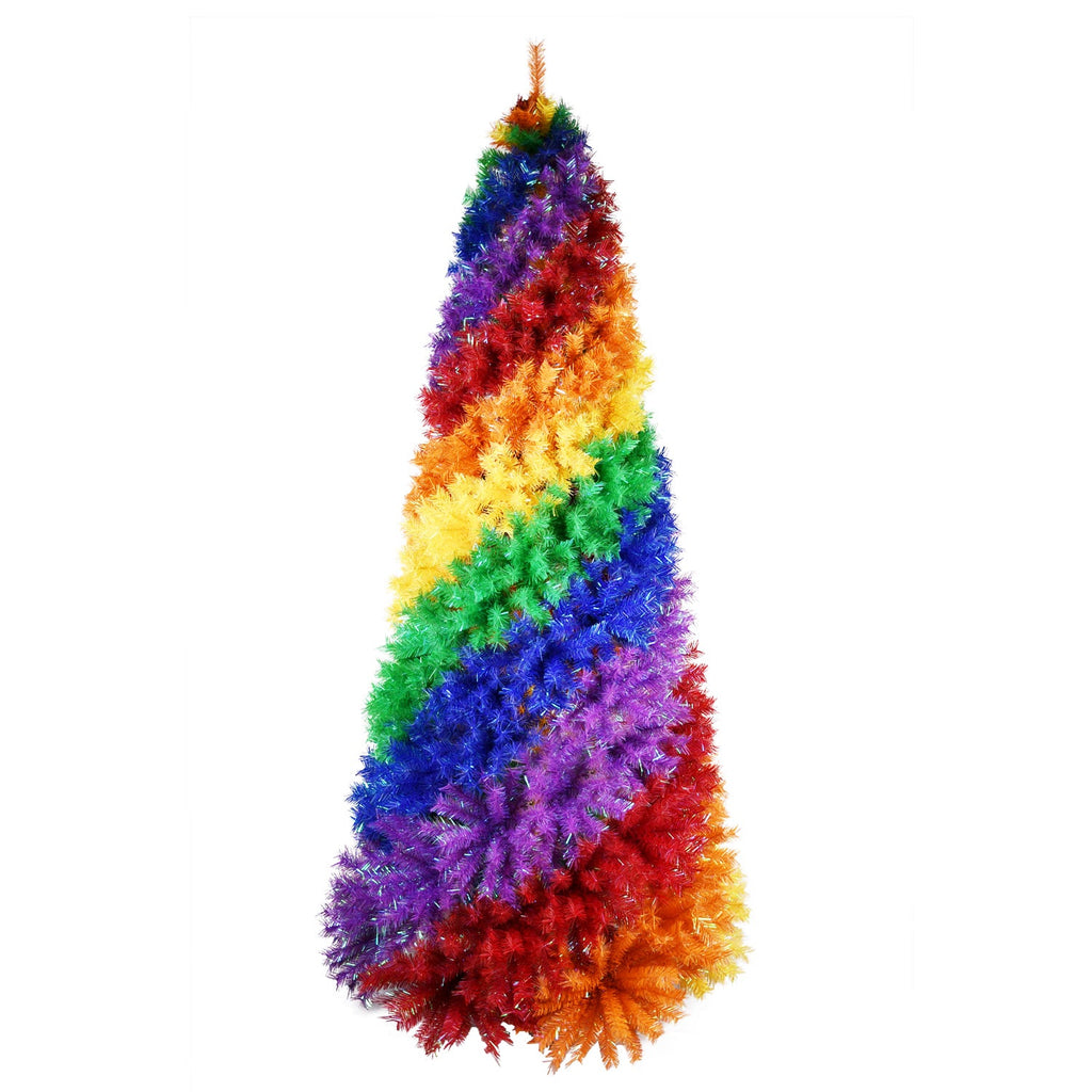 9ft Rainbow Spiral Christmas Tree